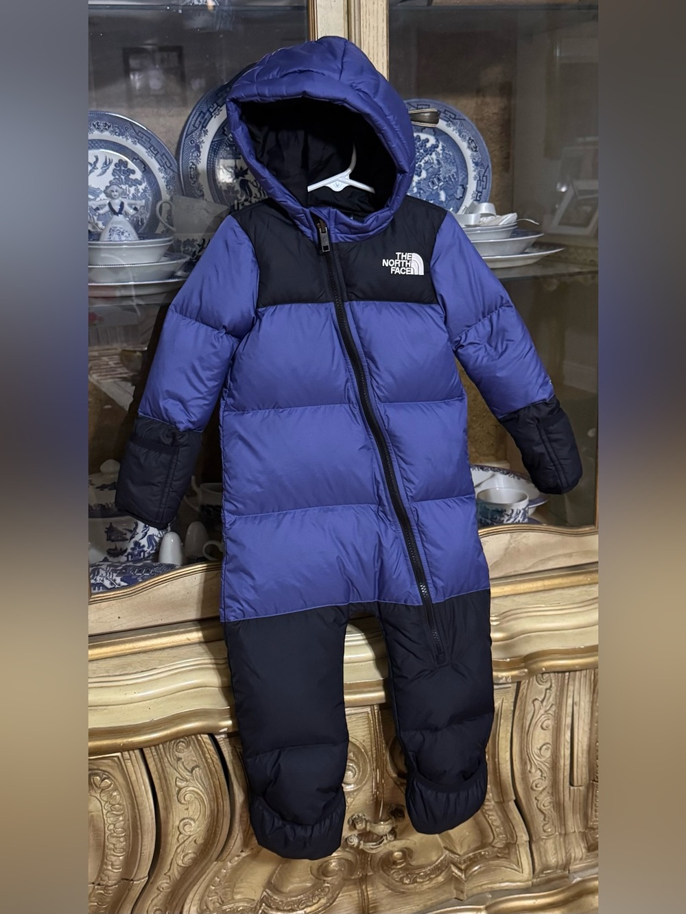 North Face Infant 1996 Retro Nuptse Down One Piece 18-24m baby bunting snowsuit